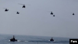Учения иранского военного флота в Персидском заливе