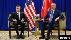 ԱՄՆ պետքարտուղար Էնտոնի Բլինքենն ու Թուրքիայի արտգործնախարար Հաքան Ֆիդանը Նյու Յորքում, 22-ը սեպտեմբերի, 2023թ․