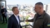 Njemački ministar finansija Christian Lindner sa gradonačelnikom Kijeva Vitalijem Kličkom u Kijevu, 14. avgusta 2023. 
