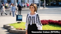 Maia Sandu na ceremoniji obilježavanja Dana neovisnosti, Kišinjev, 27. kolovoza 2023.