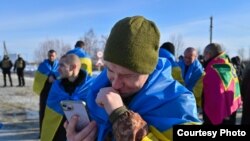 Украинские пленные, которые вернулись в страну в результате обмена