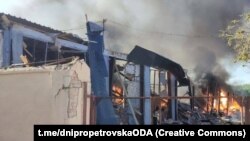 Кривой Рог шаарына жасалган орус армиясынын соккусунан жабыркаган имарат. 8-сентябрь, 2023-жыл. 