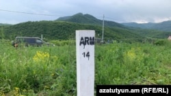 Armenia- A new border post placed oustide the Tavush village of Kirants, May 23, 2024
