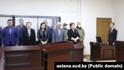 ҰҚК-ның бұрынғы басшысы Кәрім Мәсімовтің соты. Астана, 24 сәуір 2023 жыл.