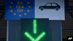 Jedan od graničnih prelaza, ulazak na prostor EU (foto arhiv)