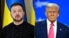 Президент Украины Владимир Зеленский (слева) и президент США Дональд Трамп