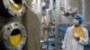 FILE PHOTO: A technician is seen at the uranium conversion facility in Isfahan