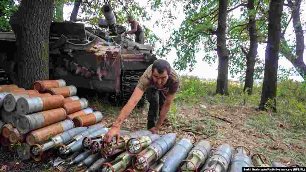 After firing, tanks are sent to the rear position to recharge their shells.