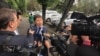 Сапар Исаков после допроса в ГКНБ, 14 мая 2018 года.
