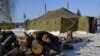 Пункт обігріву, встановлений МНС, Луганськ, 27 січня 2012 року