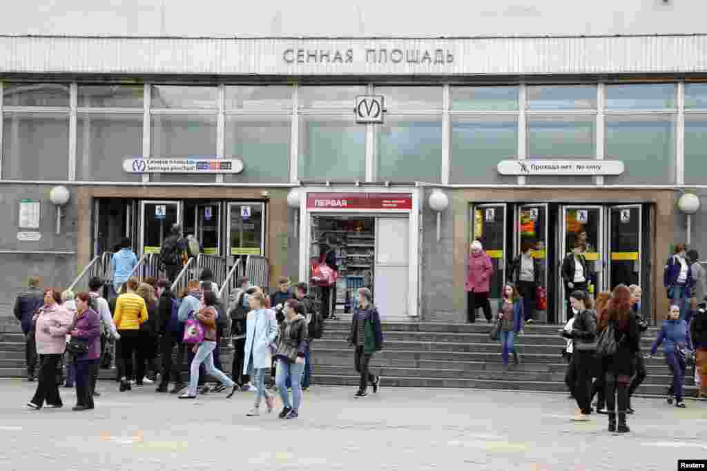 Станция метро "Сенная площадь" (архивное фото).