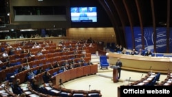Ֆրանսիա – Հայաստանի նախագահ Սերժ Սարգսյանը ելույթ է ունենում ԵԽԽՎ-ում, Ստրասբուրգ, 22-ը հունիսի, 2011թ․
