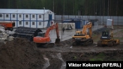 Полигон у станции Шиес в Архангельской области