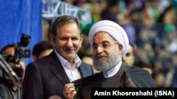 حسن روحانی (راست) و اسحاق جهانگیری