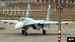 Су-27 на аэродроме Бельбек