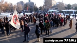 Ցուցարարները պահանջում են ազատ արձակել «Հաց բերողին», Երևան, 18-ը փետրվար, 2017 թ․ 
