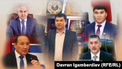Cүрөттө: Айэркен Саймаити, Эркин Сопоков, Алтынбек Сулайманов, Төрөбай Зулпукаров, Дүйшөн Төрөкулов. Сайттардан алынып, даярдалган коллаж.