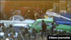 یکی از تصاویر ارسالی شهروندان روزنامه‌نگار از حوادث روز دوشنبه تهران