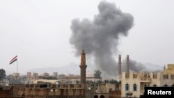تصویری از حمله در اطراف صنعا پایتخت یمن در ۳۰ اوت