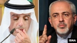 محمدجواد ظریف و عادل الجبیر، وزرای خارجه ایران و عربستان سعودی