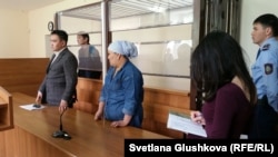 Оглашение приговора в суде по делу Амина Елеусинова, лидера профсоюза рабочих нефтесервисной компании OCC. Астана, 16 мая 2017 года.