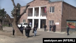 Armenia -- The village administration building in Proshian, 2Apr2013