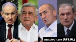 Նիկոլ Փաշինյան, Սերժ Սարգսյան, Ռոբերտ Քոչարյան, Լևոն Տեր-Պետրոսյան