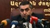 Armenia - Armen Rustamian, a leader of the Armenian Revolutionary Federation, at a news conference in Yerevan, 27Mar2015.