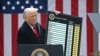 Президент США Дональд Трамп выступает с речью о введении пошлин, Вашингтон, 2 апреля 2025 года