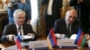 Главы МИД Армении и Азербайджана - Эдвард Налбандян (слева) и Эльмар Мамедъяров (архив)