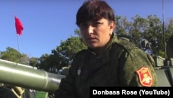 Svetlana Drjuk, bivša komandatkinja tenka separatističkih snaga na istoku Ukrajine