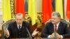 Украина -- Туркойчоьнан президент ЭрдогIан Реджеп (аьрроагIор), Украинин президент Порошенко Петро, зорбанан конференцехь, Киев, ГIад.9, 2017