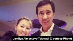 Бизнесмен Мұратхан Тоқмәди мен әйелі Жәмилә Айымбетова-Тоқмәди.