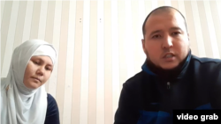 Активист Жамбыл Кобейсинов с женой Дильбар Бегжановой.