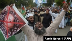 د پاکستان په لاهور ښار کې د اسيه بي بي د خوشي کولو پر ضد احتجاج