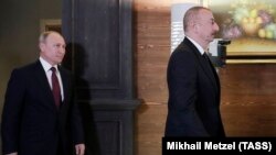 Ռուսաստանի նախագահ Վլադիմիր Պուտին և Ադրբեջանի նախագահ Իլհամ Ալիև, արխիվ