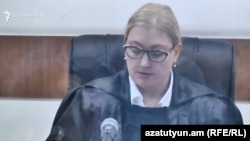 Դատավոր Աննա Դանիբեկյանը դատական նիստի ժամանակ, արխիվ