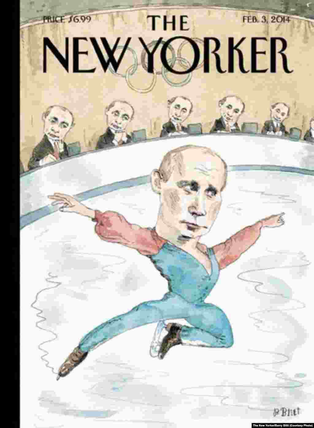 "The New Yorker" журналы әлеге рәсеме белән кайбер Көнбатыш илләренең Сочига югары дәрәҗәдәге вәкилләр җибәрүдән баш тартуына игътибар юнәлтә. АКШ вәкилләре төркемендә өч ачыктан-ачык гей булуы Русиянең гейларга каршы канунына протест буларак бәяләнә.