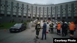 Пожар в больнице св. Георгия. Фото: пресс-служба МЧС