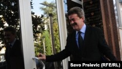 Momir Bulatović, bivši predsednik Crne Gore, pojavio se kao svedok u Podgorici Višeg suda, na svedočenju na deportaciju bosanskih Muslimana i Srba početkom 1992, Podgorica, 27. septembar 2010.