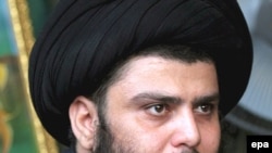 مقتدی صدر روحانی تندرو شیعه. عکس از خبرگزاری (EPA).