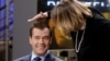 Medvedev u pripremi za TV nastup