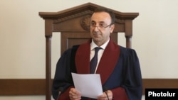 Member of the Armenian Constitutional Court Hrair Tovmasian (file photo)