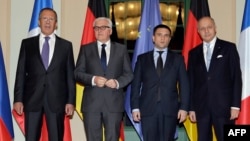 Орусия, Германия, Украина жана Франция тышкы иштер министрлери. Германия