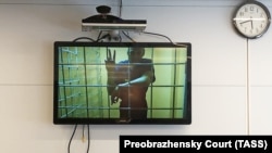 Алексей Навальный на заседании суда, июнь 2021 года