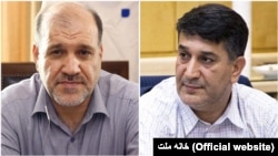 احمد عزیزی (راست)‌ و فریدون احمدی به مشارکت در اخلال در بازار سکه و طلای ایران متهم شده‌اند. 