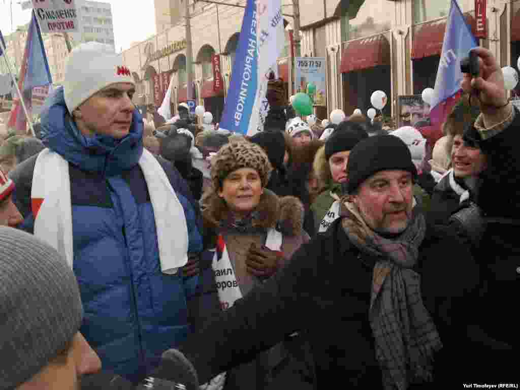 Москва. Калужская площадь. Акция “За честные выборы!”. 4 февраля 2012.