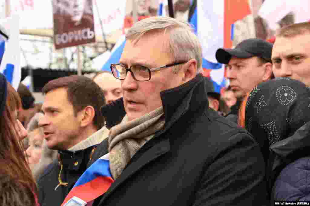 «РПР-ПАРНАС» партиясы жетекшілерінің бірі Михаил Касьянов.
