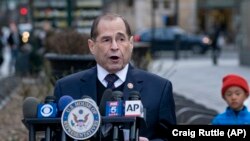 U.S. House Judiciary Committee Chairman Jerrold Nadler speaks at a news conference in New York on March 24.