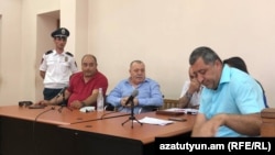 Судебное заседание по делу Манвела Григоряна и его супруги Назик Амирян, Ереван, 25 июня 2019 г.